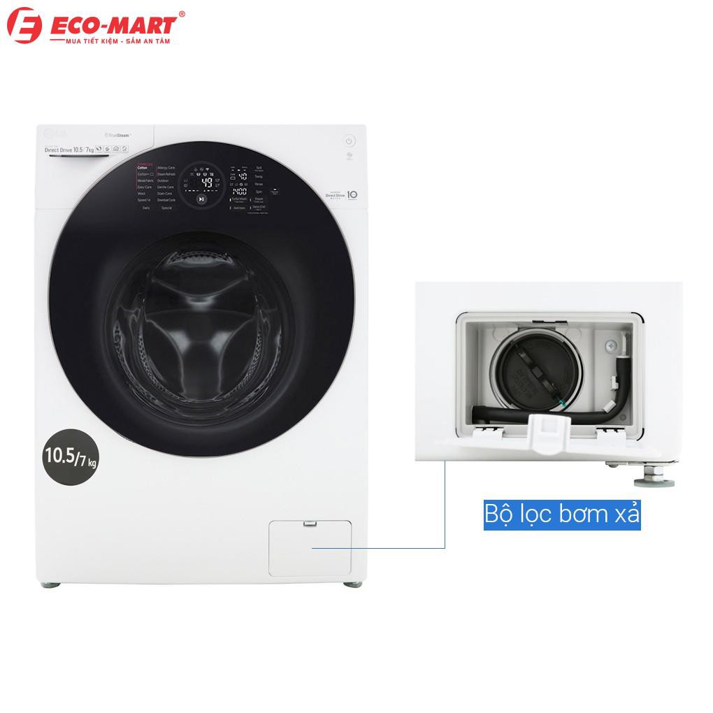 Máy giặt LG lồng ngang 10.5kg giặt, 7kg sấy FG1405H3W1