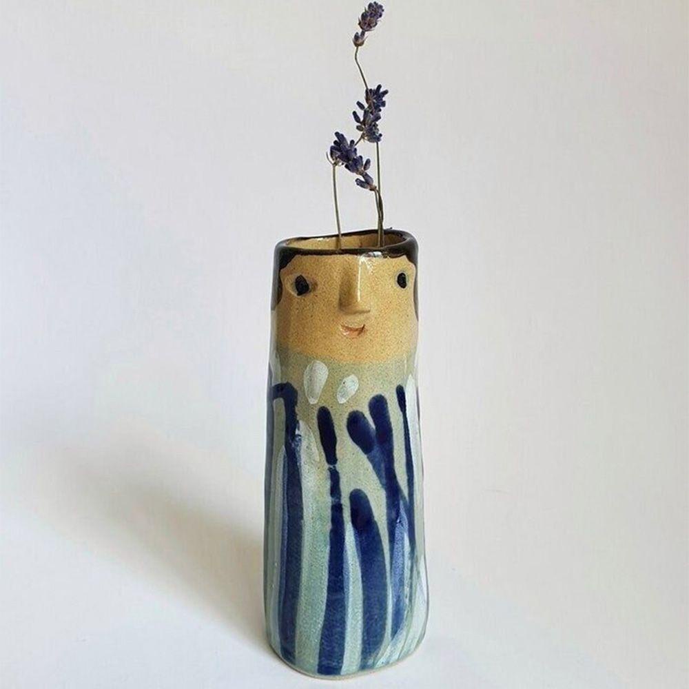 YIYU 1 Bình Hoa Hình Trụ Bằng Nhựa Resin Dùng Trang Trí Vườn