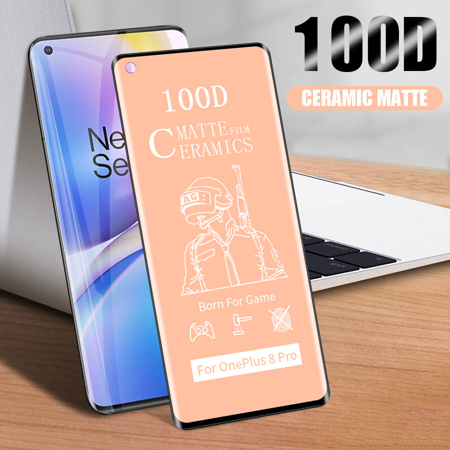 Oneplus 7 8 Pro Matte Frosted Soft Ceramic Film Ultra Thin Full Cover Screen Protector Protective Anti Fingerprints One plus 7 8 Pro