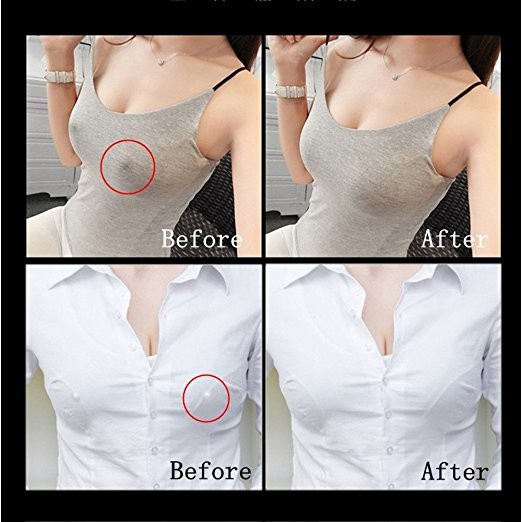 Bộ 5 cặp miếng dán đầu ngực vô hình chống va đập không vết dùng 1 lần cho nữ