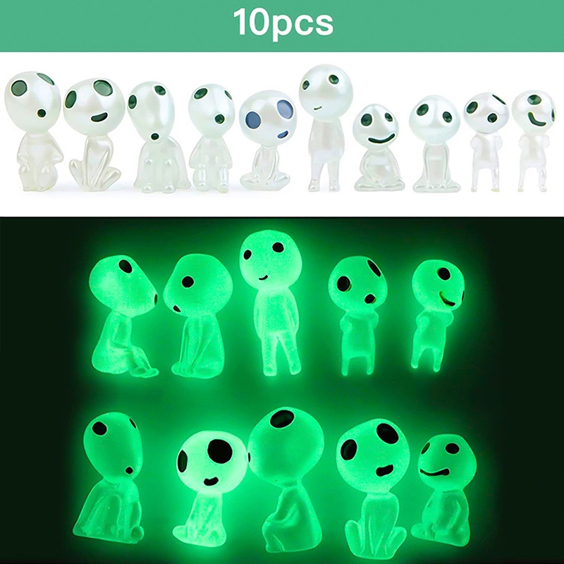 Set 10 Mô Hình Đồ Chơi Công Chúa Hoạt Hình Có Đèn Phát Sáng Dành Cho Bé