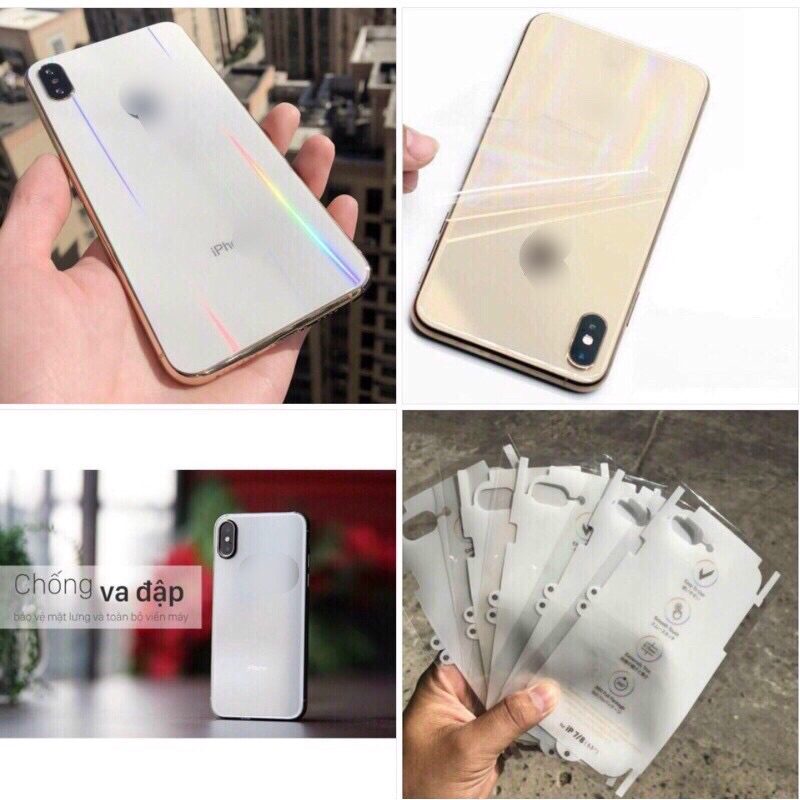 dán lưng PPF full lưng 7 màu cho iphone 7 plus đến 12promax