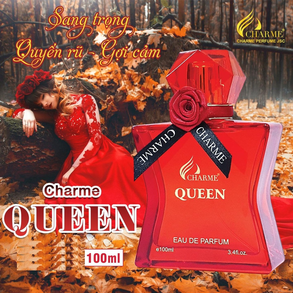 Nước hoa nữ Charme Queen 10ml sang trọng quyến rũ gợi cảm