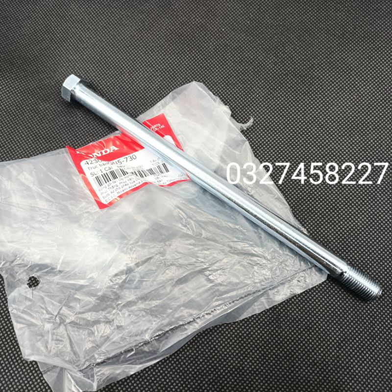 Trục cốt đùm bánh sau xe Super DREAM, WAVE Alpha, ZX zin Honda