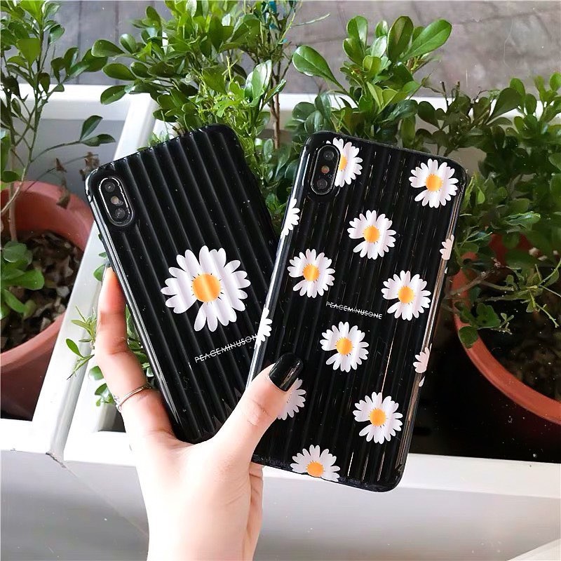 Ốp Lưng Điện Thoại Nhựa Mềm Hoa Cúc