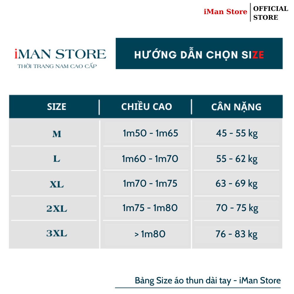 Áo Thun Nam Dài Tay Cổ Tròn, Áo Phông Nam Trơn Dài Tay Vải Cotton Mềm Mịn, Co Giãn, Thấm Hút Tốt iMan Store