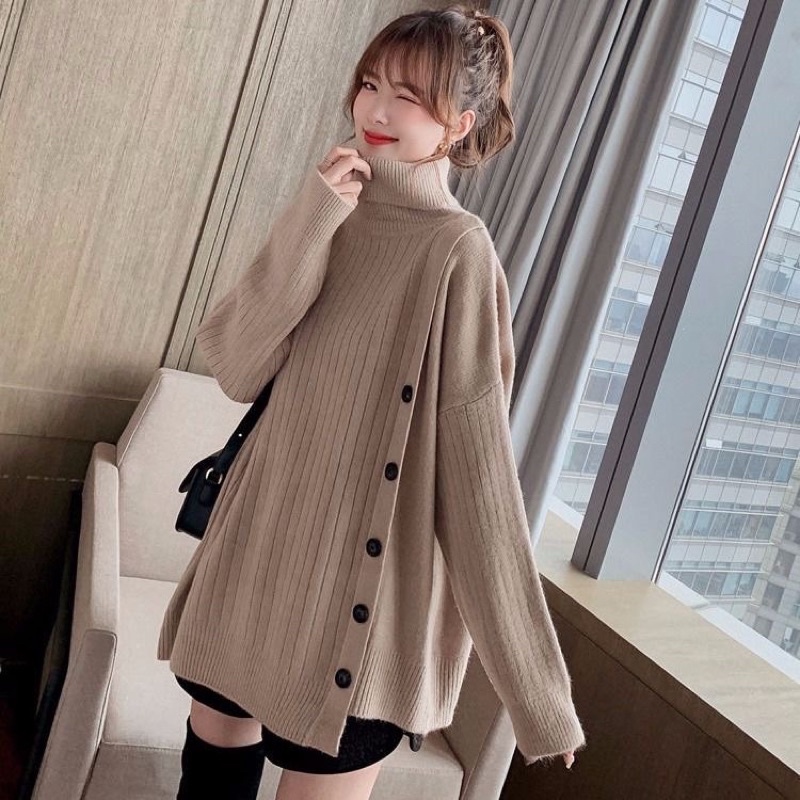 Áo Len Cổ Cao Thời Trang Nữ Siêu HOT 2021