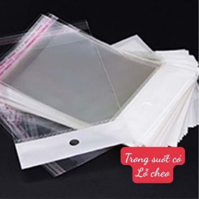 40c Tuí dán miệng có màng ngọc trong suốt có lỗ cheo phụ kiện đựng trang sức