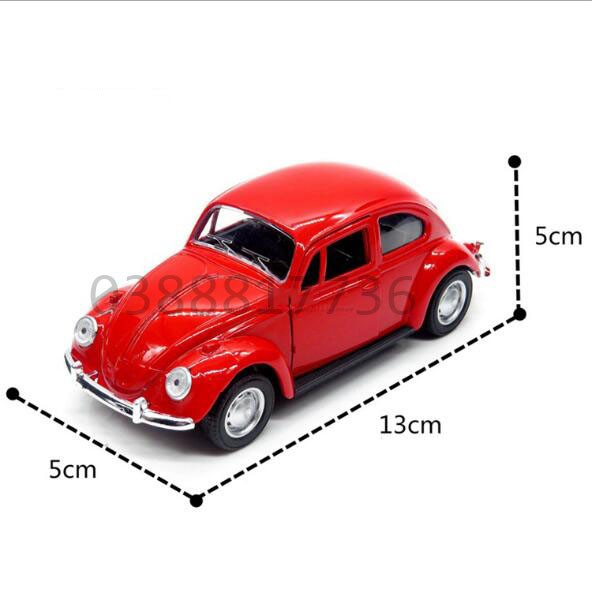 Xe BEETLE mô hình trang trí taplo ô tô làm từ hợp kim