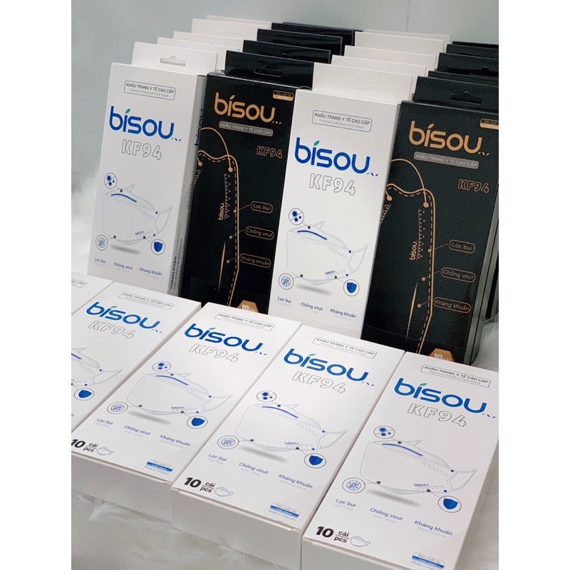 KHẨU TRANG Y TẾ BISOU KF94 - HỘP 10C | BigBuy360 - bigbuy360.vn