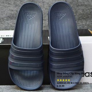 Dép Adidas Duramo chính hãng màu xanh đen sọc bóng
