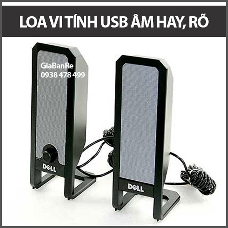 CẶP LOA NGHE NHẠC DELL 2.0 CHÍNH HÃNG RÕ HAY ( LOA A225) - 5212