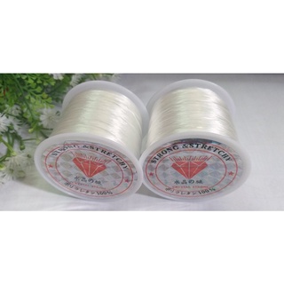 Thun lụa trắng làm vòng, dây xỏ hạt chuỗi