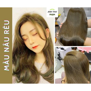 [FREESHIP] Thuốc nhuộm tóc NÂU RÊU - Màu nhuộm không Tẩy-1 đập ăn ngay.