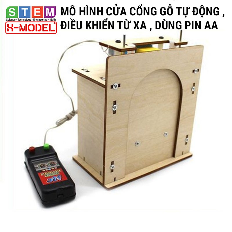 Đồ chơi sáng tạo STEM Cổng gỗ điều khiển X-MODEL ST14 cho bé, Đồ chơi trẻ em DIY [Do it Yourself] |Giáo dục STEM, STEAM