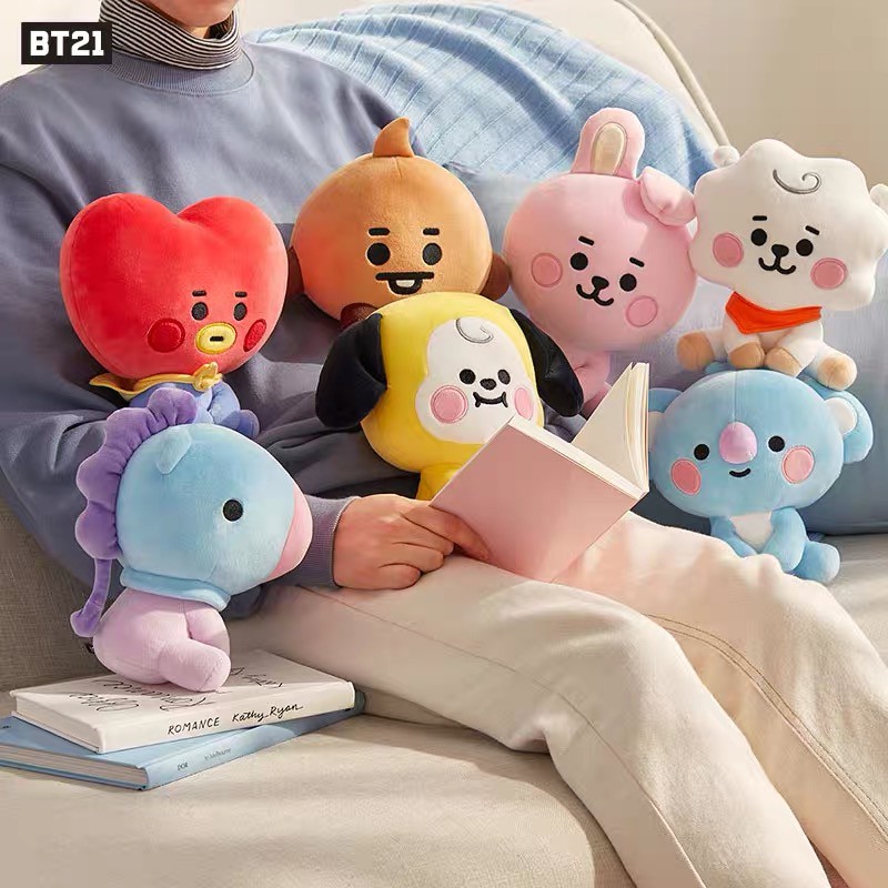 Thú Nhồi Bông Hình Các Nhân Vật Bt21 Kích Thước 20cm