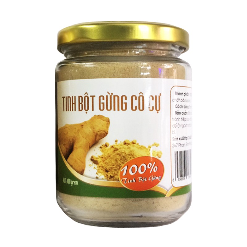 [Mã LTP50 giảm 50000 đơn 150000] Tinh bột gừng nguyên chất Cô Cự 2 hủ 100G- Đặc sản Cô Cự