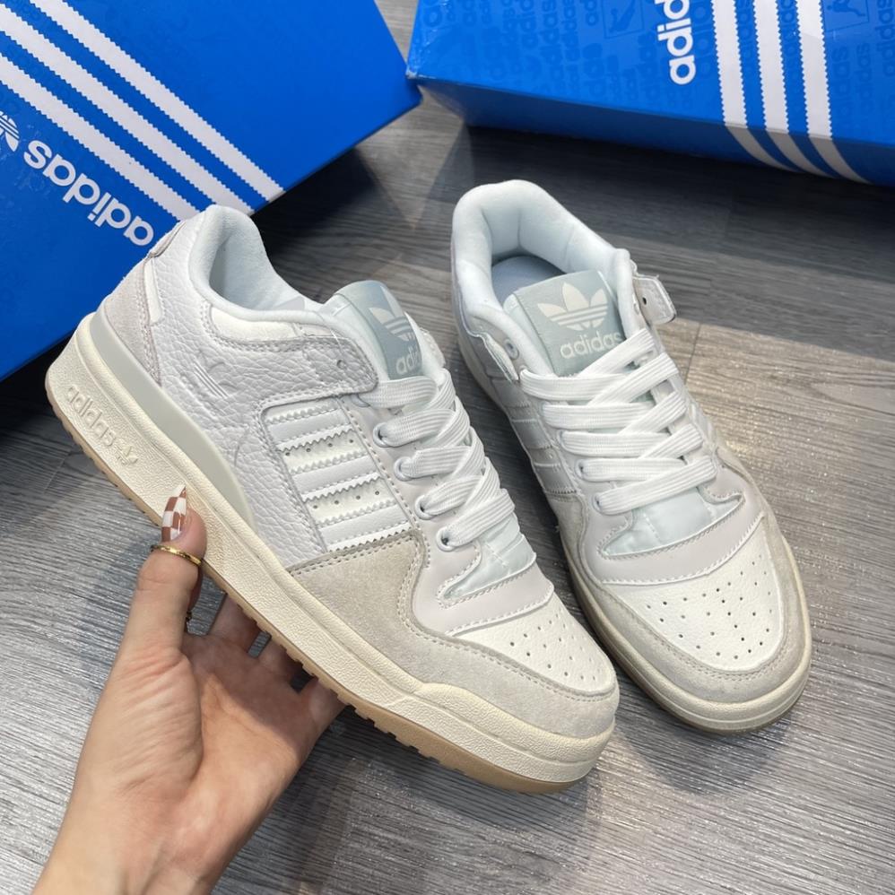 Giày Sneaker Das Forum 84 Trắng Phối Xám Nỉ