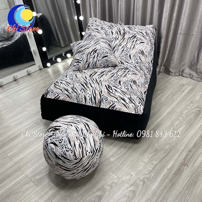 Ghế Sofa Giường SIZE TO (120x90cm) 2 Lớp Dày Dặn, Ghế Lười Bệt Dáng Giường Nhiều Mẫu Cực Xinh