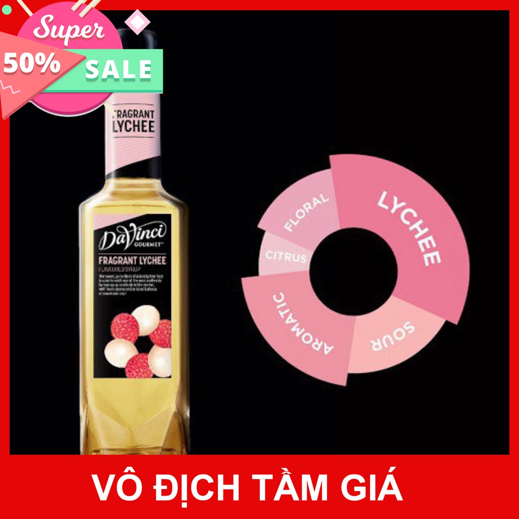 [GIÁ SỈ] Siro Vải DAVINCI chai 750ml