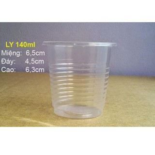 100 cốc nhựa không nắp  loại 140ml dùng 1 lần