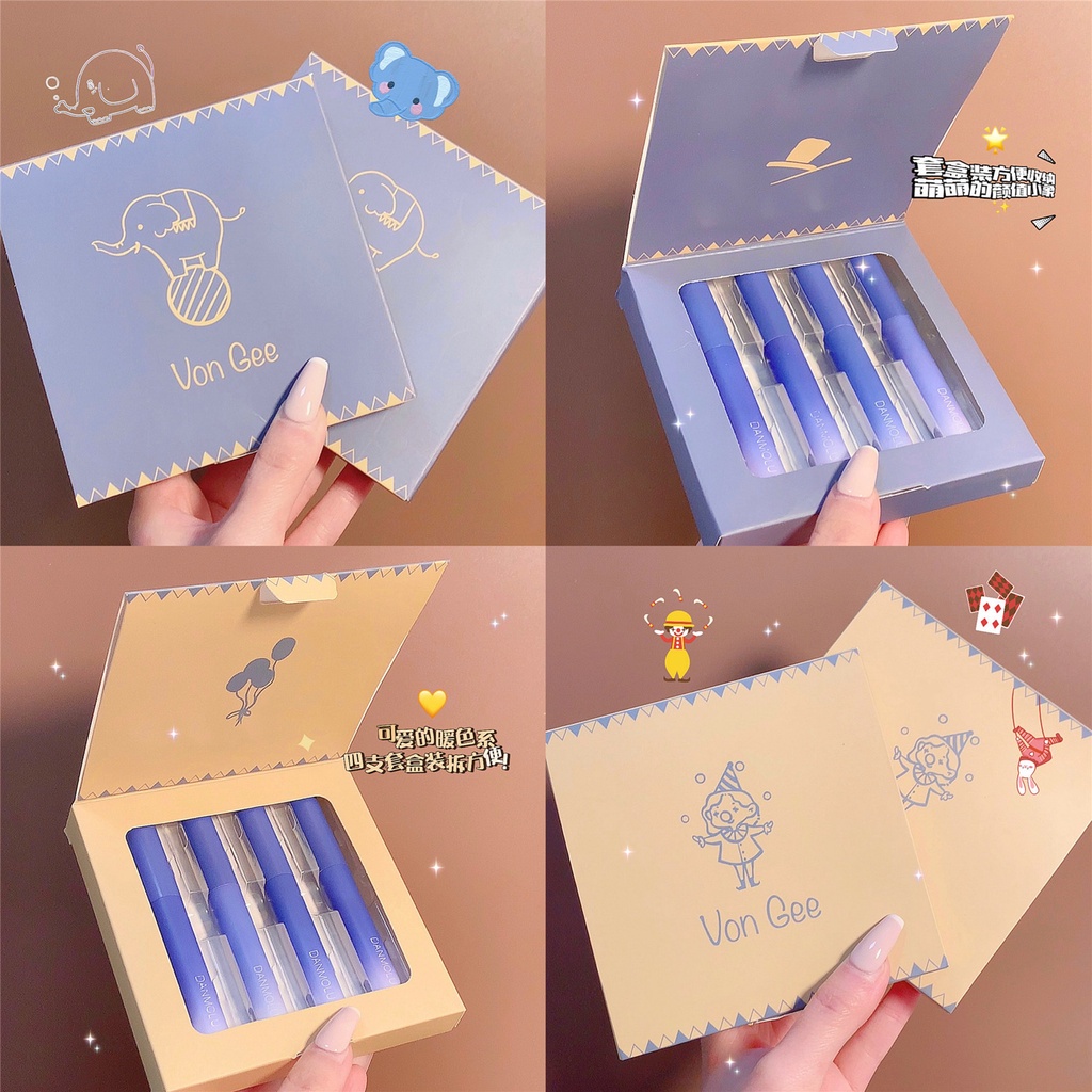 Set 4 Son Môi Von Gee Chất Son Nhung Mịn Màu Đẹp Cá Tính