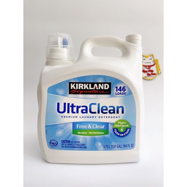 Nước giặt ultra clean kirkland mỹ 5.73L