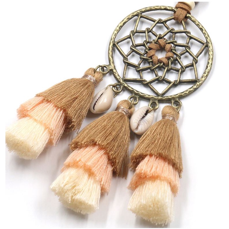 Vòng Cổ Đan Sợi Bông Bohemian 2M5