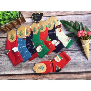 Sỉ, lẻ : sét 10 đôi tất noel cho bé 1- 10 tuổi