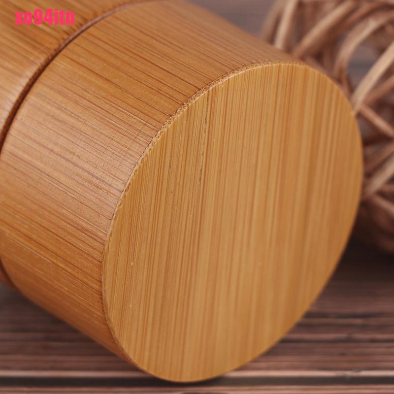 Lọ Đựng Kem / Mặt Nạ Chăm Sóc Móng Bằng Tre