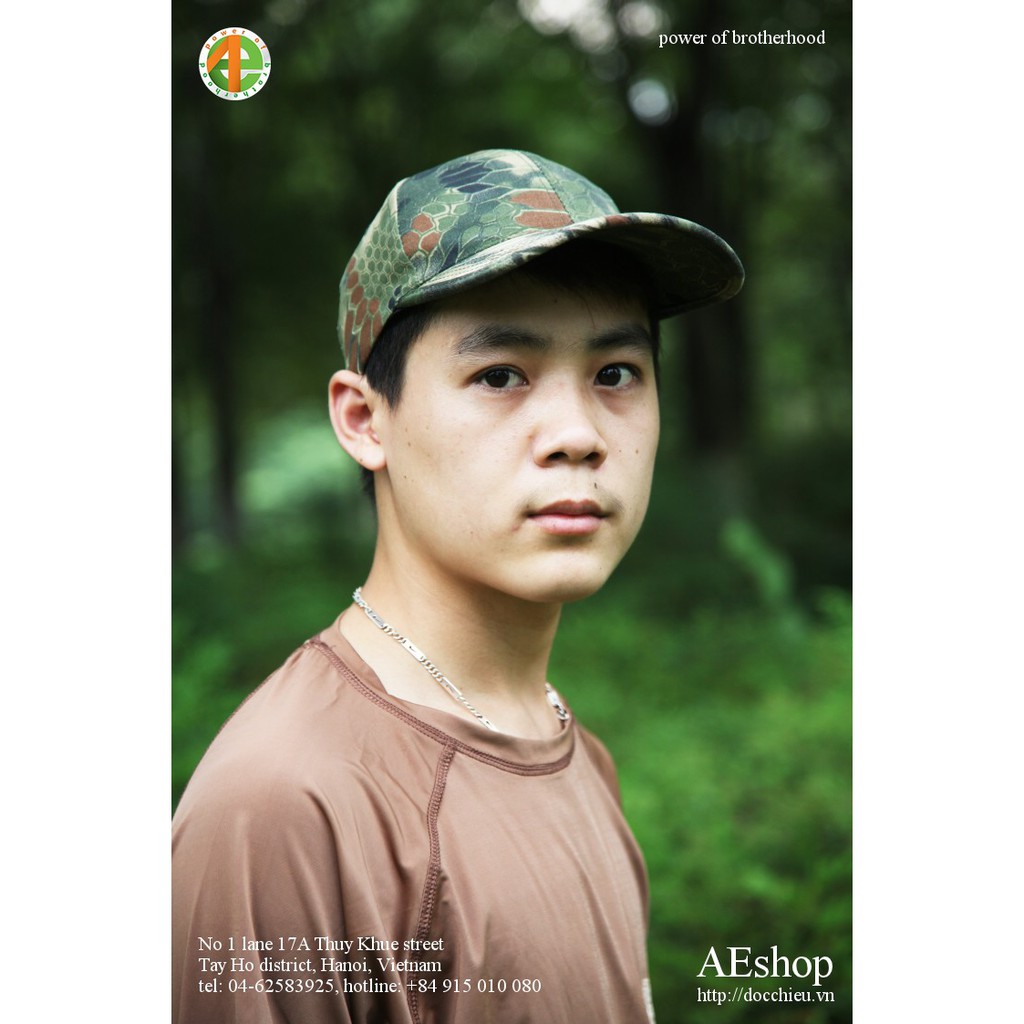 Mũ lưỡi trai rằn ri rắn đuôi chuông