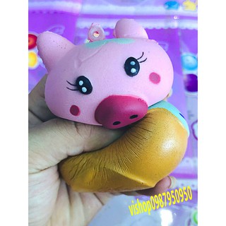 SQUISHY KEM LỢN HỒNG HỒ LÔ (thaolinh950)