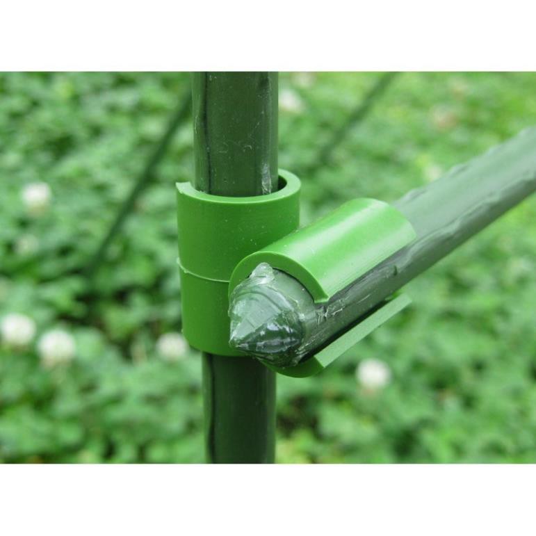 Set 2 khớp nối vặn ghép ống thép phi 11,16,20mm làm giàn cho cây leo