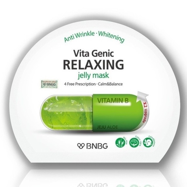 Combo 10 Mặt nạ BNBG thư giãn, phục hồi da Vita Genic Relaxing Jelly Mask 30ml NPP Shoptido