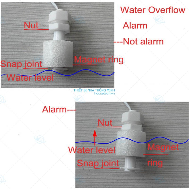 Phao từ cảm biến mực nước - máy làm mát, quạt hơi nước, máy bơm chìm, bể cá
