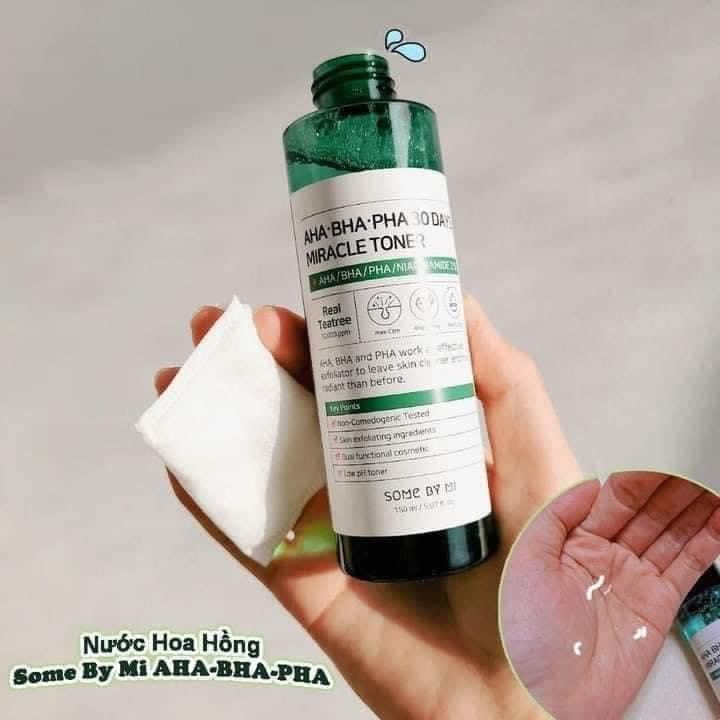 Toner Some By Mi AHA BHA PHA Giảm Mụn Mờ Thâm 30 Days Miracle Toner - 150ml