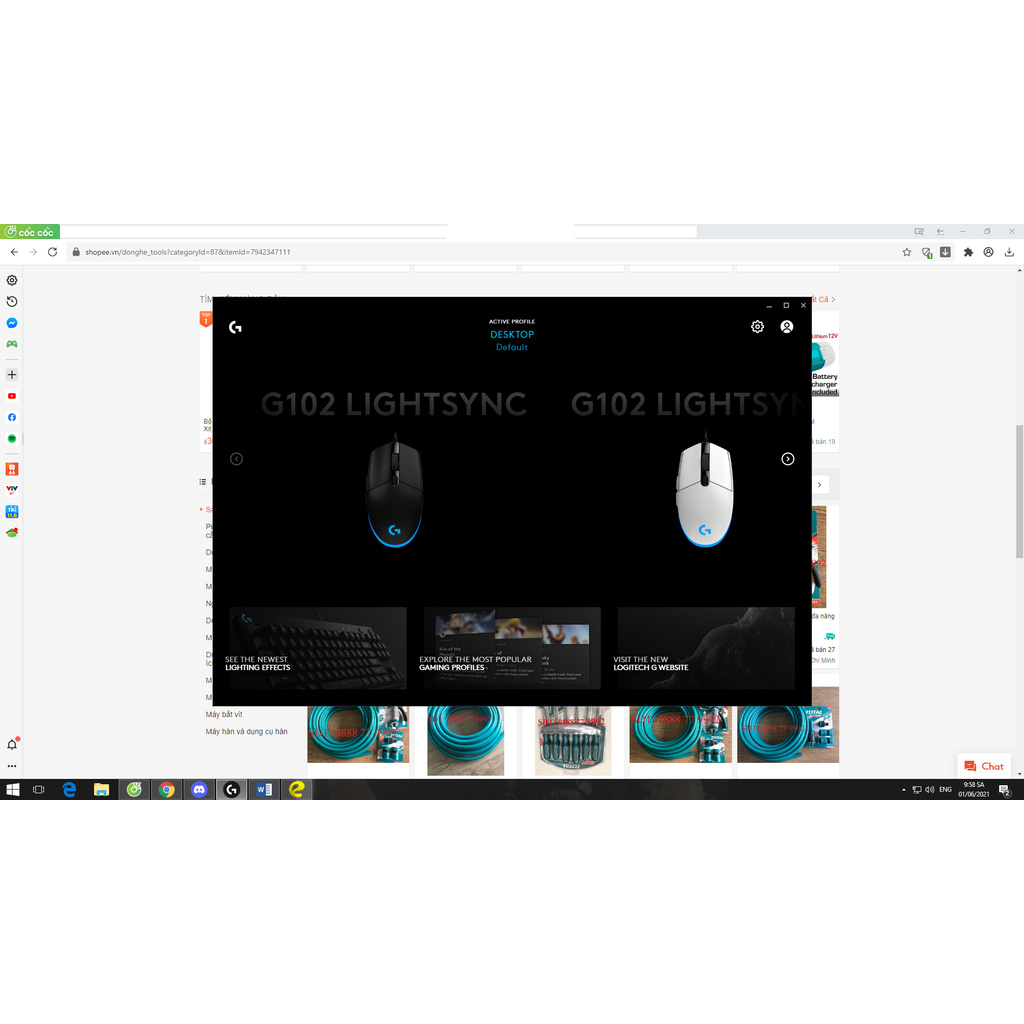 Chuột game Logitech G102 Gen 2 Lightsync LED - 8.000 dpi new 100% full box Chính hãng bao nhận ghub