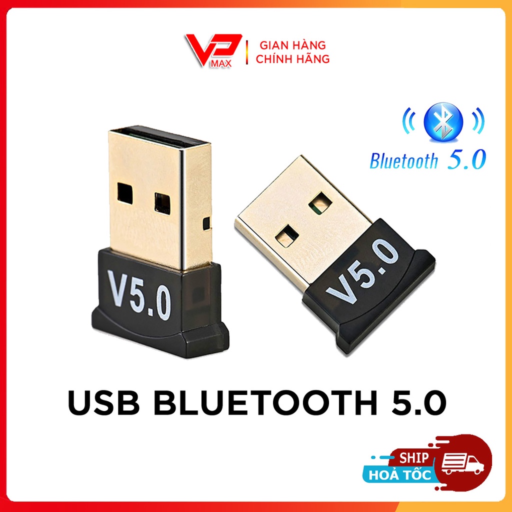 USB Bluetooth Kingmaster Dongle 5.0 giúp Laptop PC thu phát sóng bluetooth Kết nối Loa, tay game, bàn phím..