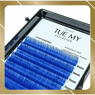 Xanh Dương - Mi Lụa Màu Classic 0.07 Mix Size (14 line)