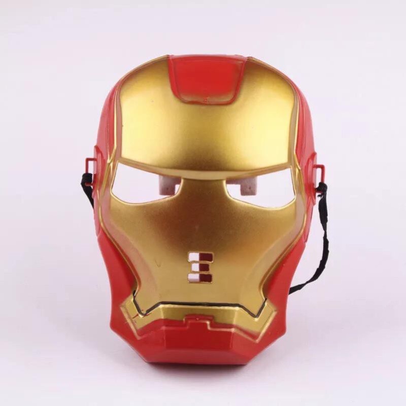 mặt nạ người sắt có đèn / mặt nạ iron hoá trang cosplay