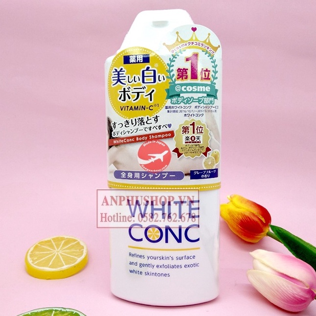 Sữa tắm trắng da White Conc 360ml Nhật Bản - Sản phẩm chính hãng