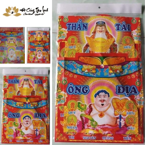 Bộ giấy cúng Thần Tài - Thổ Địa