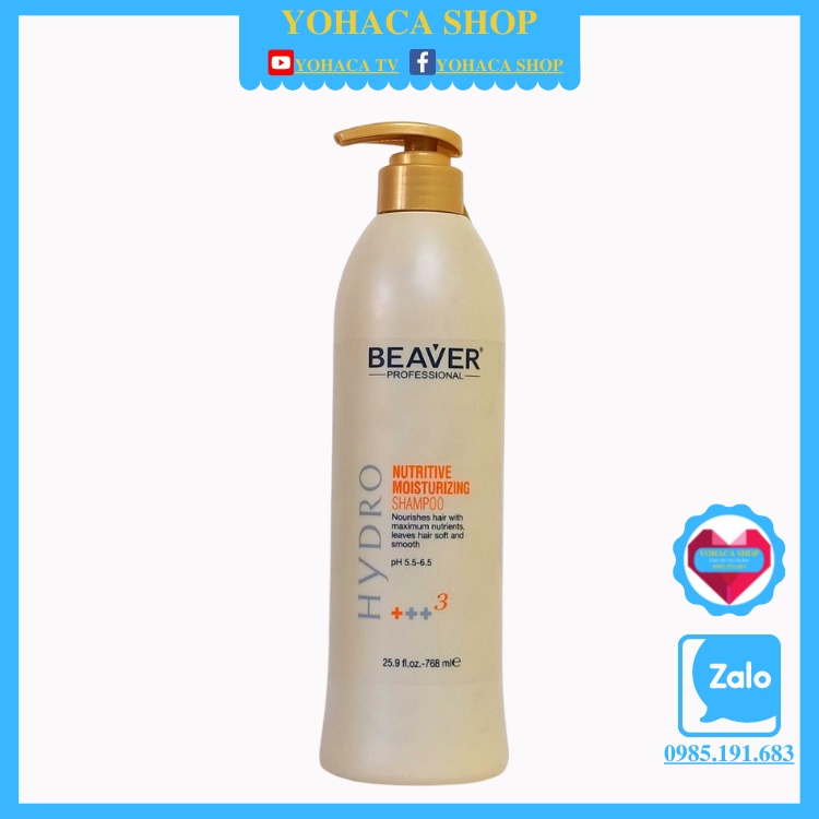 Bộ Dầu gội xả siêu dưỡng Beaver Nutritive +++3 768ml