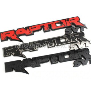 Logo chữ RAPTOR 3D nổi dán trang trí Xe Ford Ranger( hàng chất )