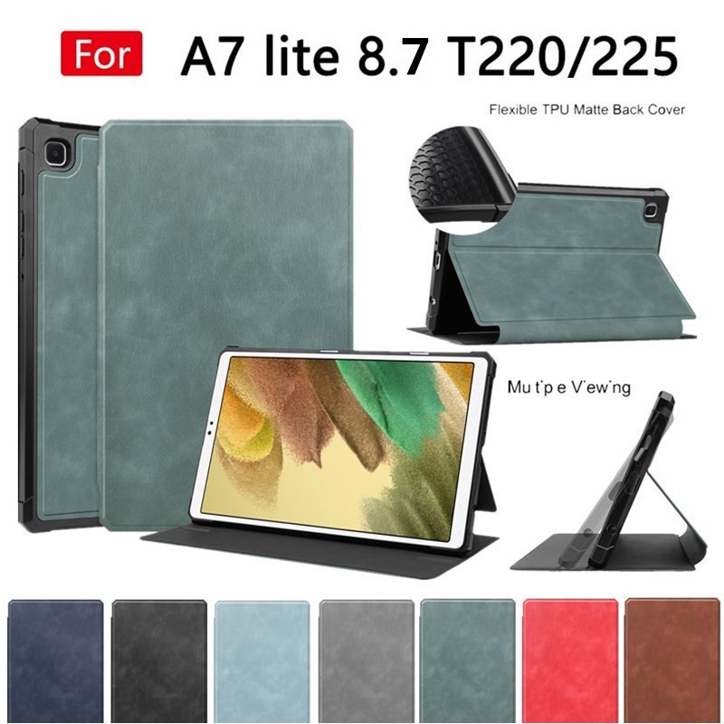 Bao Da Máy Tính Bảng Pu Có Giá Đỡ Cho Samsung Galaxy Tab A7 Lite 8.7 "Sm-T220 T225