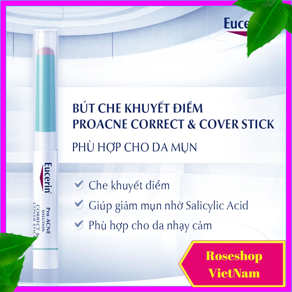 ✅Bút Che Khuyết Điểm Eucerin  Pro Acne Correct & Cover Stick 2g - Proacne Kem Che Giảm Mụn và Vết Thâm. RSVN SP67 | BigBuy360 - bigbuy360.vn