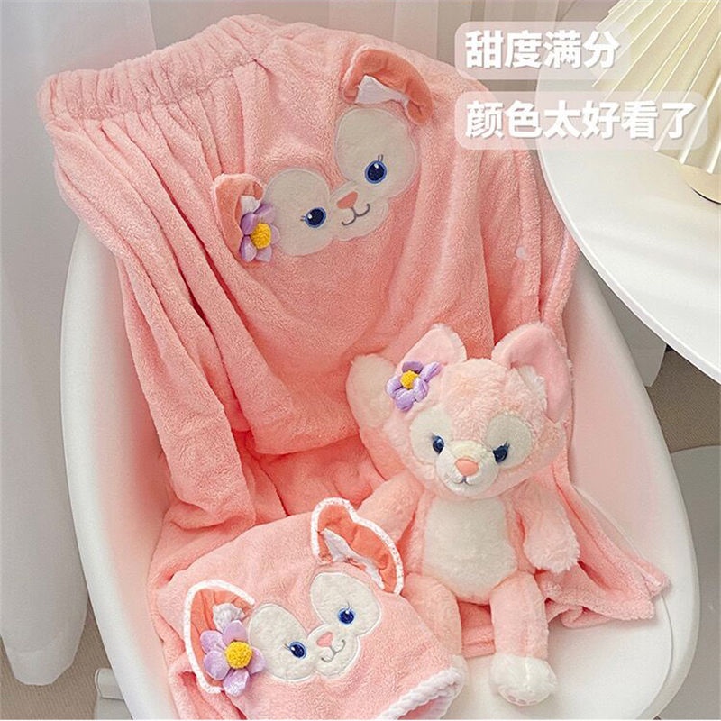 Khăn Tắm Dạng Ống Dày Dặn Khô Nhanh Không Trơn Họa Tiết Hoạt Hình Lina Belle Dễ Thương Dành Cho Bé Gái