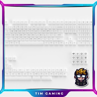 Bộ Keycap bàn phím cơ AKKO – White (PC / ASA-Clear profile / 155 nút)