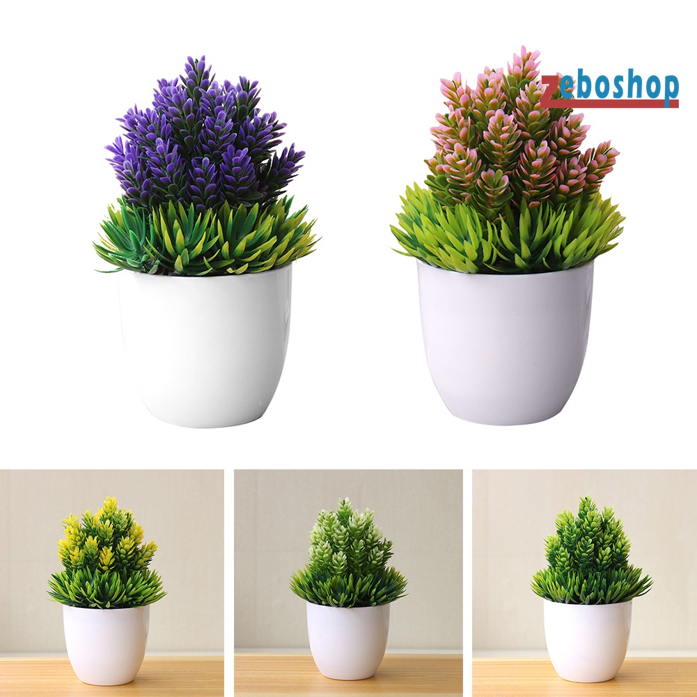 Chậu Cây Bonsai Giả Để Bàn Trang Trí Nhà Cửa / Văn Phòng / Khách Sạn