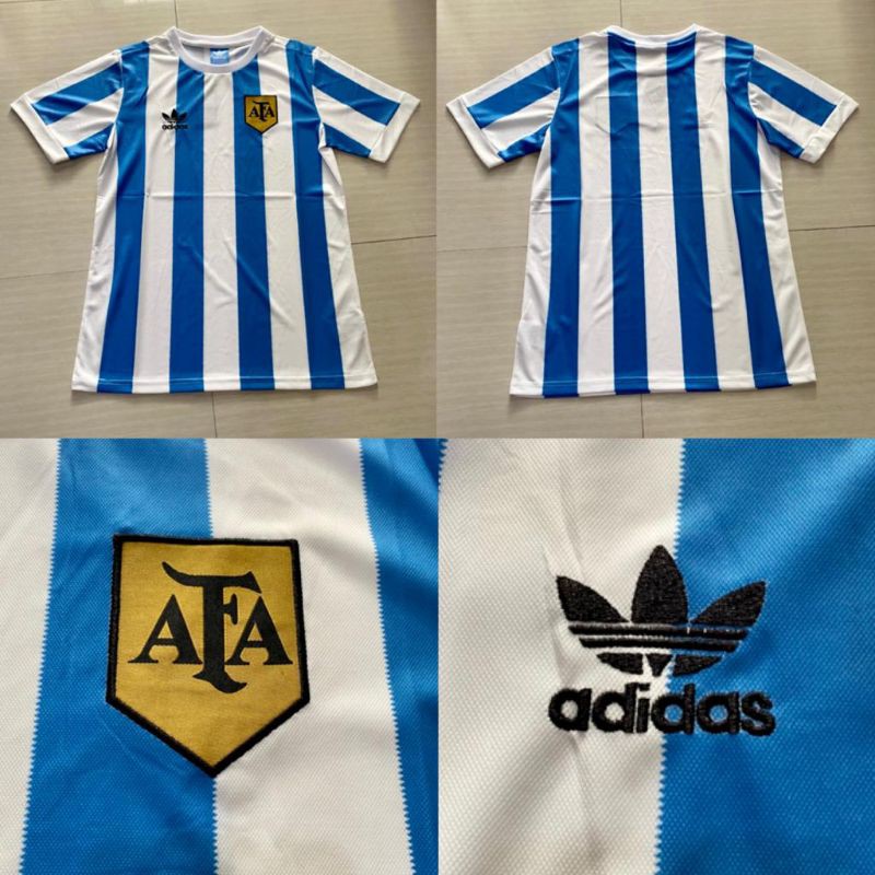 Áo Thun Thể Thao In Logo Đội Tuyển Argentina Mùa World Cup 1978
